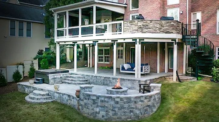 Outdoor Makeover:  Best-Outdoor-With-Firepit-Design-Ideas