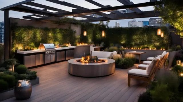 Outdoor-Fire-Pit-with-Kitchen-Ideas