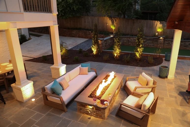 fire pit installation