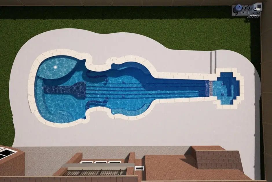 Guitar Shaped Pool
